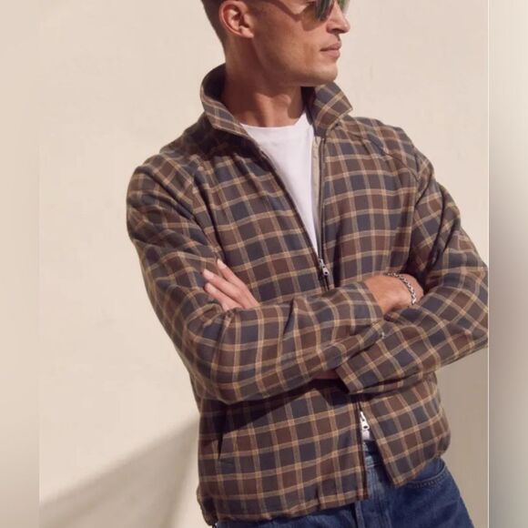 AYR The Club Cafe Linen Blend Lined Classic Luxury Jacket Size L - Picture 1 of 11